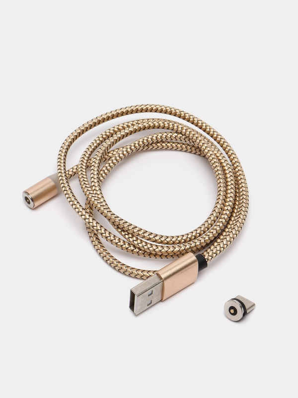 Магнитный кабель зарядка 360 градусов MicroUSB, Type C, Lighting 1A