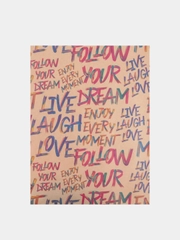 Бумага подарочная упаковочная крафтовая Follow your dream 50 х 70 см