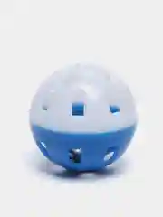 Синий игрушка для кошек мяч-погремушка пластиковая, с бубенчиком
