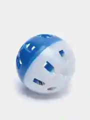 Синий игрушка для кошек мяч-погремушка пластиковая, с бубенчиком