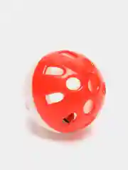 Красный игрушка для кошек мяч-погремушка пластиковая, с бубенчиком