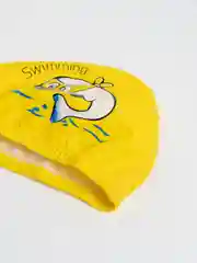 Желтый шапочка для плавания детская. Комбинированная. Водонепроницаемая