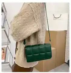 Зеленый сумка женская через плечо, экокожа