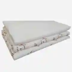 Набор детских трикотажных пеленок, 120 х 90, 3 штуки