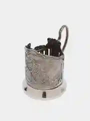 Подстаканник Кольчугинский мельхиор "Мишки в лесу" никелированный