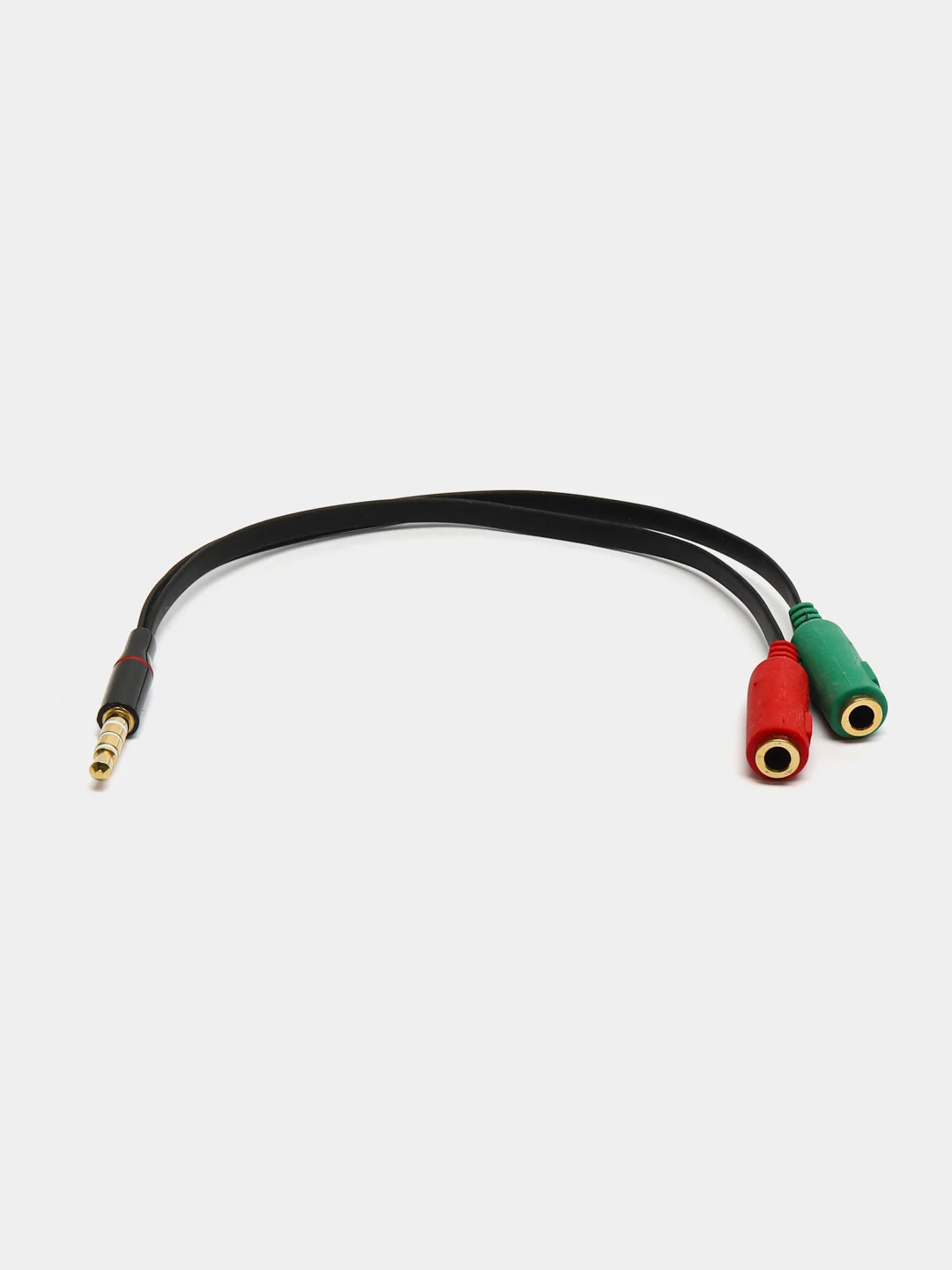 Красный аудио кабель-разветвитель для микрофона и наушников, 2*3.5 jack 3.5, 4pin jack