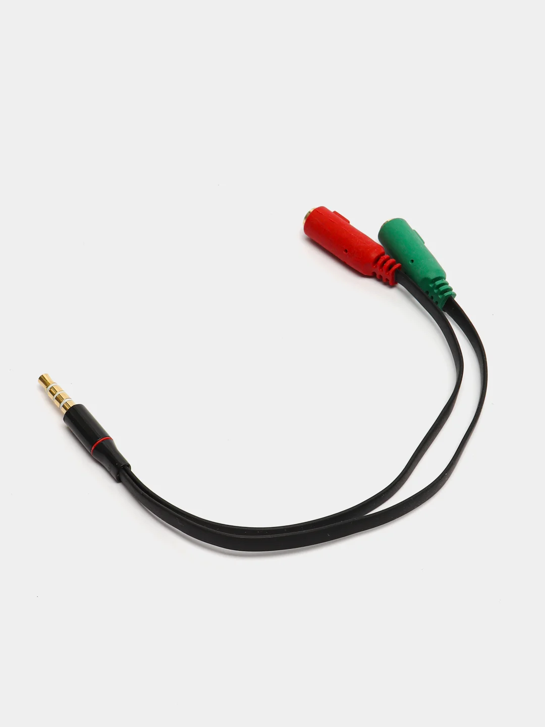 Красный аудио кабель-разветвитель для микрофона и наушников, 2*3.5 jack 3.5, 4pin jack