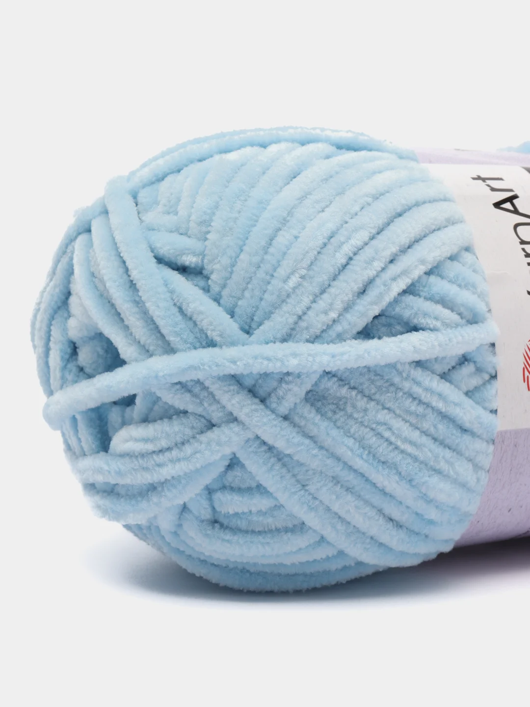 Голубой пряжа YarnArt Dolce плюшевая, микрополиэстер, 100 г, 120 м