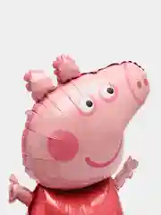 Алый воздушный шар фольгированный Свинка Пеппа