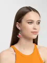 Красный серьги "Пакетики"