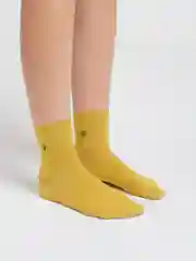 Горчичный носки хлопковые подростковые