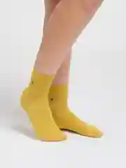 Горчичный носки хлопковые подростковые