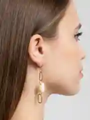 Бежевый серьги  с ракушками