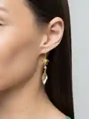 Женские позолоченные серьги "Кассиопея"