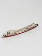 Бордовый женская заколка для волос, автомат, 1 штука