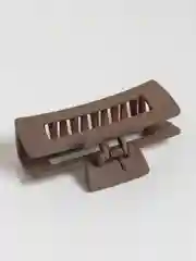 Песочный хаки заколка-краб для волос, матовая, 10,5 см