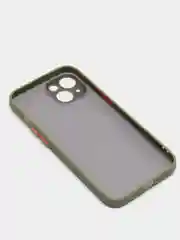 Оливковый чехол с защитой камеры iPhone 13/13 pro/13 mini/11/12, 12 promax, XR, 7, 8, se2