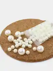 Бежевый бусины имитация под жемчуг