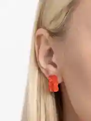 Красный серьги "Мармеладные мишки"