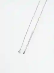 Серебряный серебряная цепочка с подвеской из двойных колец, 925 s