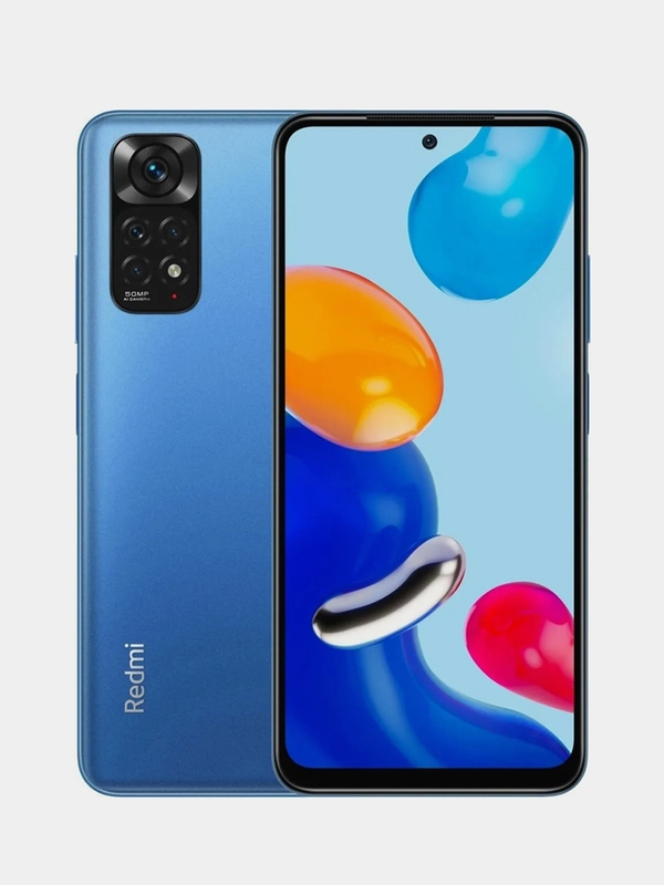 Смартфон Xiaomi Redmi Note 11 NFC 4+64Gb, синий