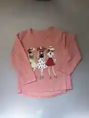 Розовый детская футболка с длинным рукавом, 4, 5, 6, 7 лет