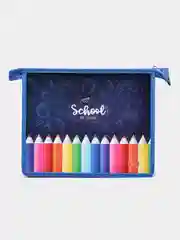 Алый папка для тетрадей А5, на молнии