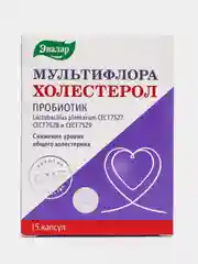 Мультифлора Эвалар Холестерол, 15 капсул по 535,74 мг, блистер