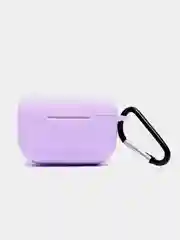 Фиолетовый силиконовый чехол для Airpods Pro, с карабином