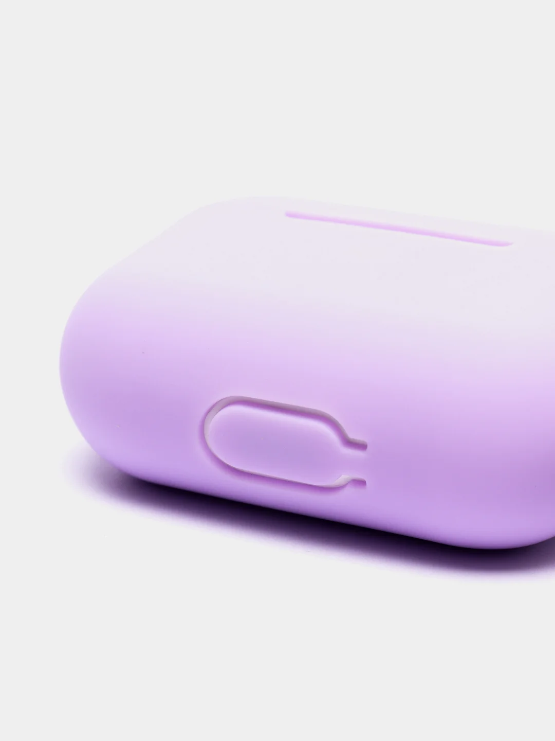 Фиолетовый силиконовый чехол для Airpods Pro, с карабином