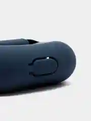 Темно-синий силиконовый чехол для Airpods Pro, с карабином