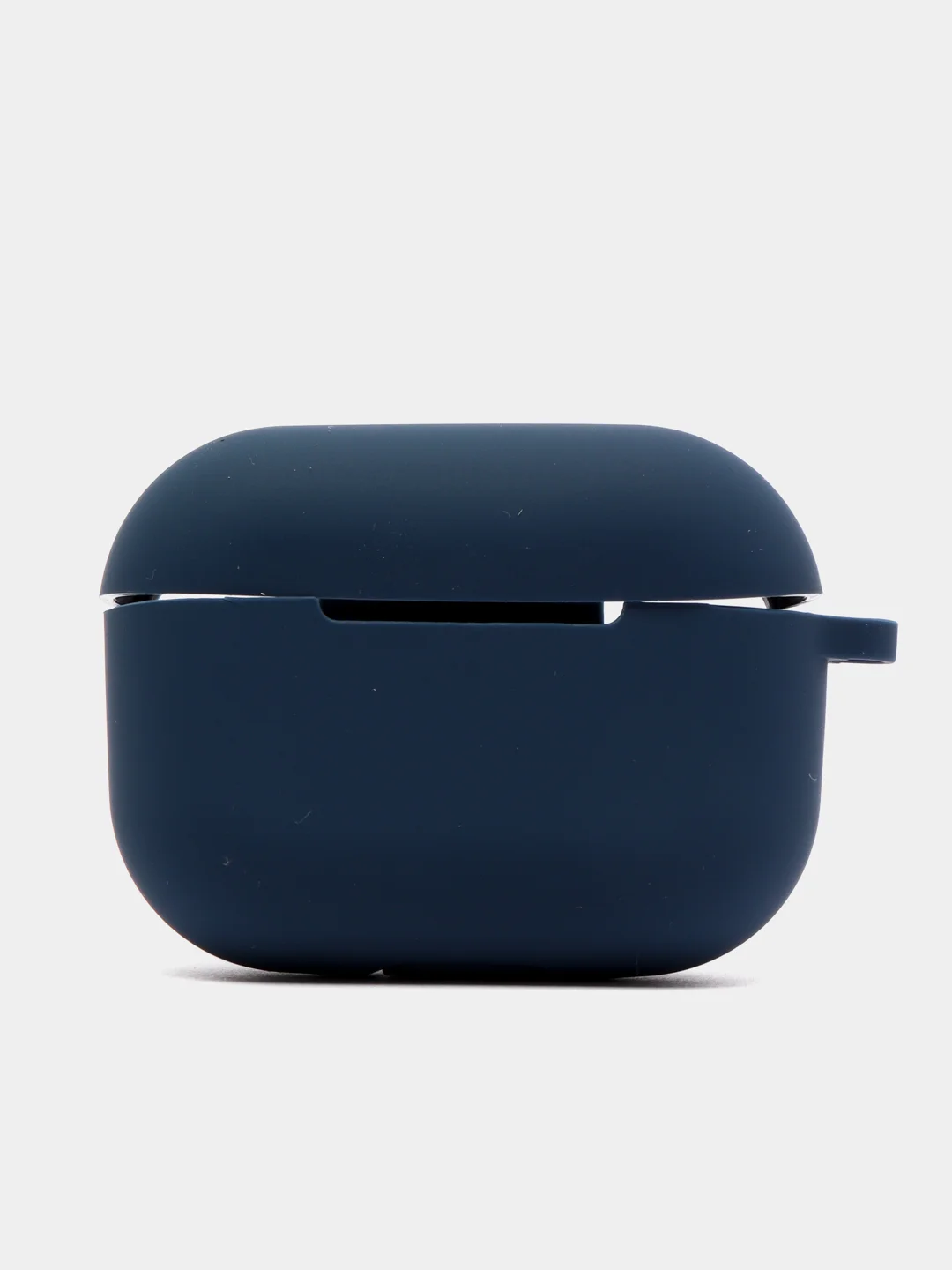 Темно-синий силиконовый чехол для Airpods Pro, с карабином