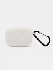 Белый силиконовый чехол для Airpods Pro, с карабином