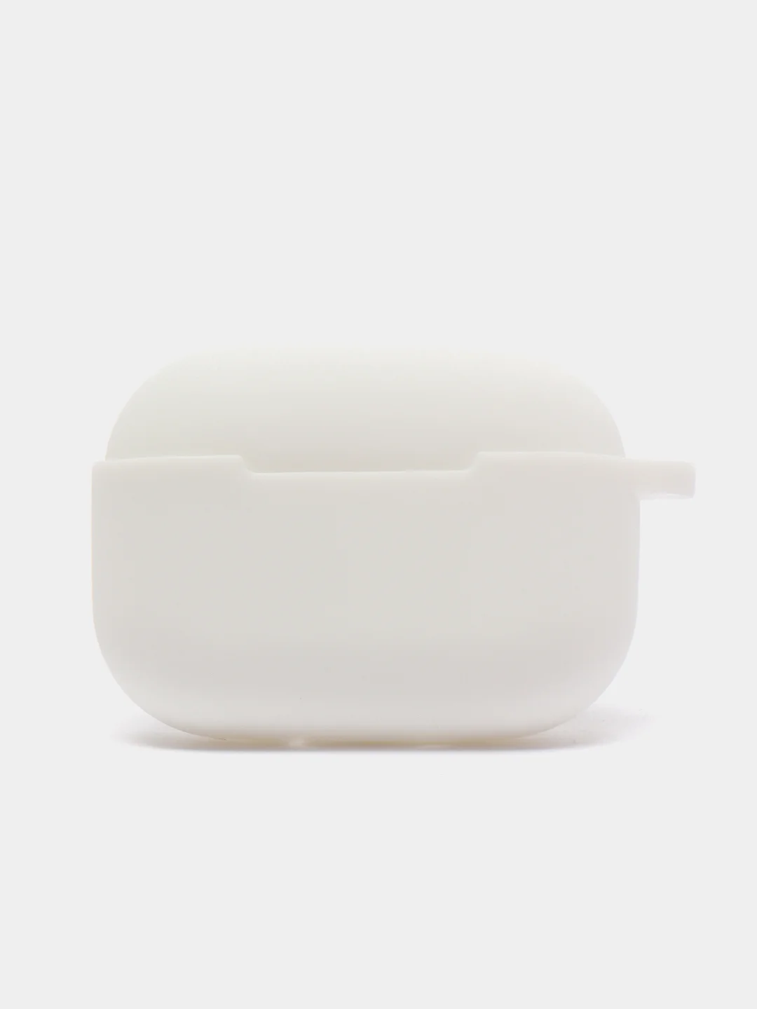Белый силиконовый чехол для Airpods Pro, с карабином