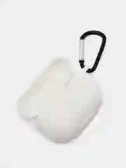 Белый силиконовый чехол для Airpods Pro, с карабином