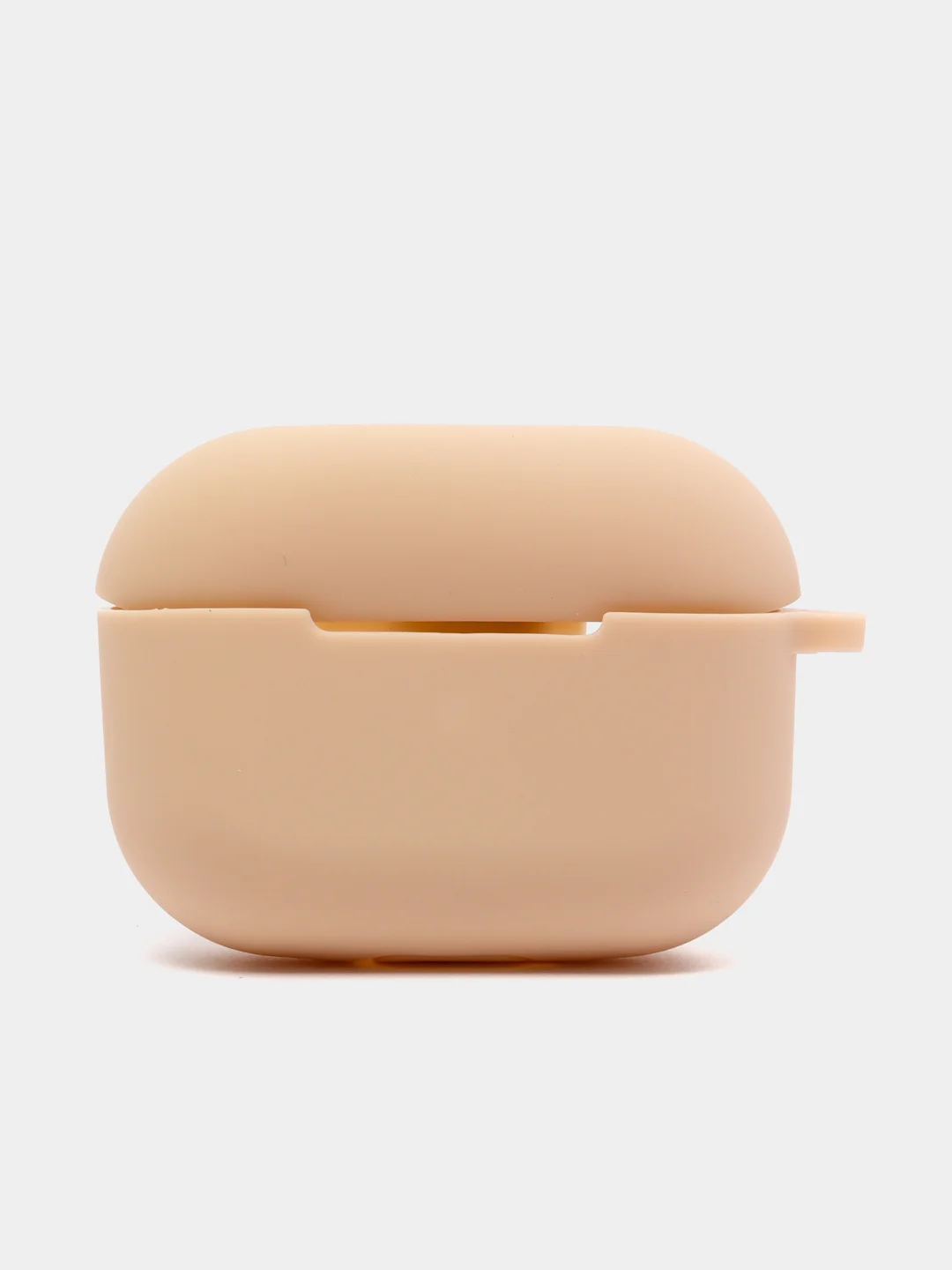 Бежевый силиконовый чехол для Airpods Pro, с карабином