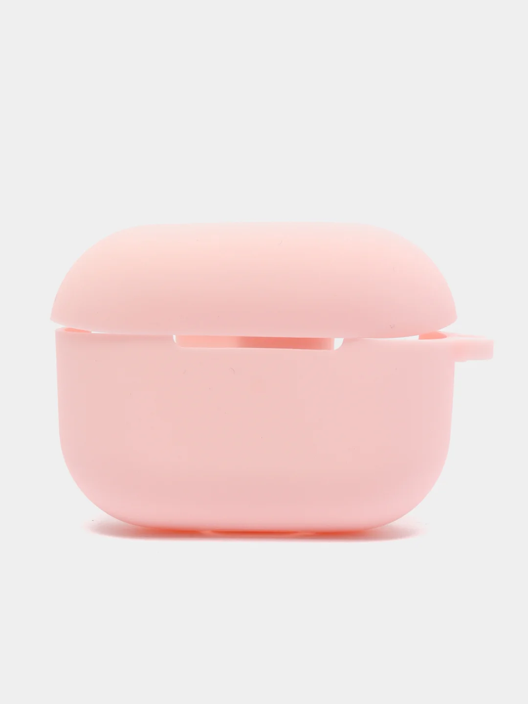 Розовый силиконовый чехол для Airpods Pro, с карабином
