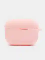 Розовый силиконовый чехол для Airpods Pro, с карабином