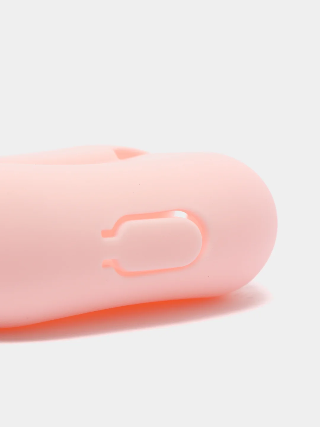 Розовый силиконовый чехол для Airpods Pro, с карабином