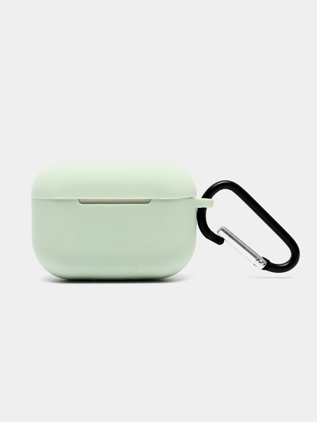 Зеленый силиконовый чехол для Airpods Pro, с карабином
