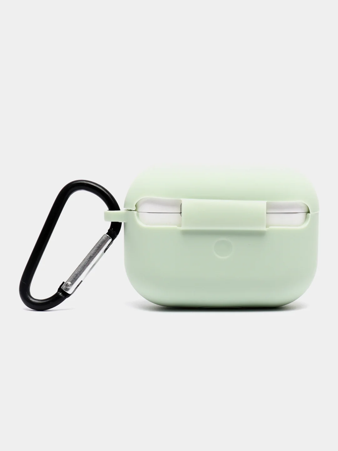 Зеленый силиконовый чехол для Airpods Pro, с карабином