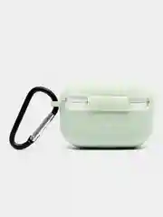 Зеленый силиконовый чехол для Airpods Pro, с карабином