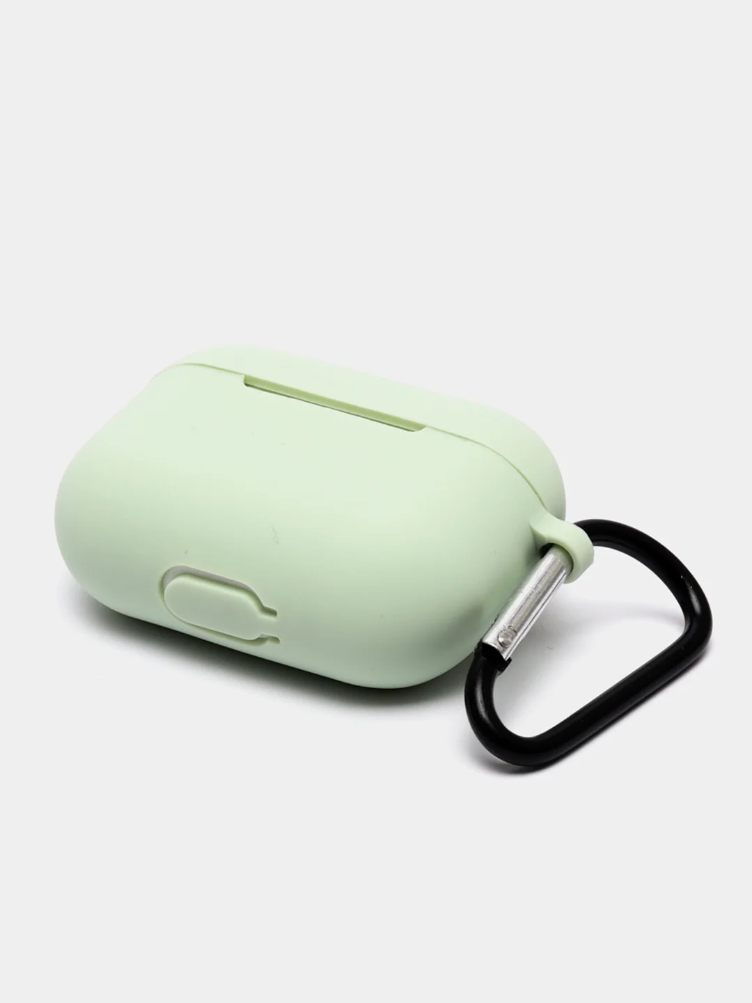 Зеленый силиконовый чехол для Airpods Pro, с карабином