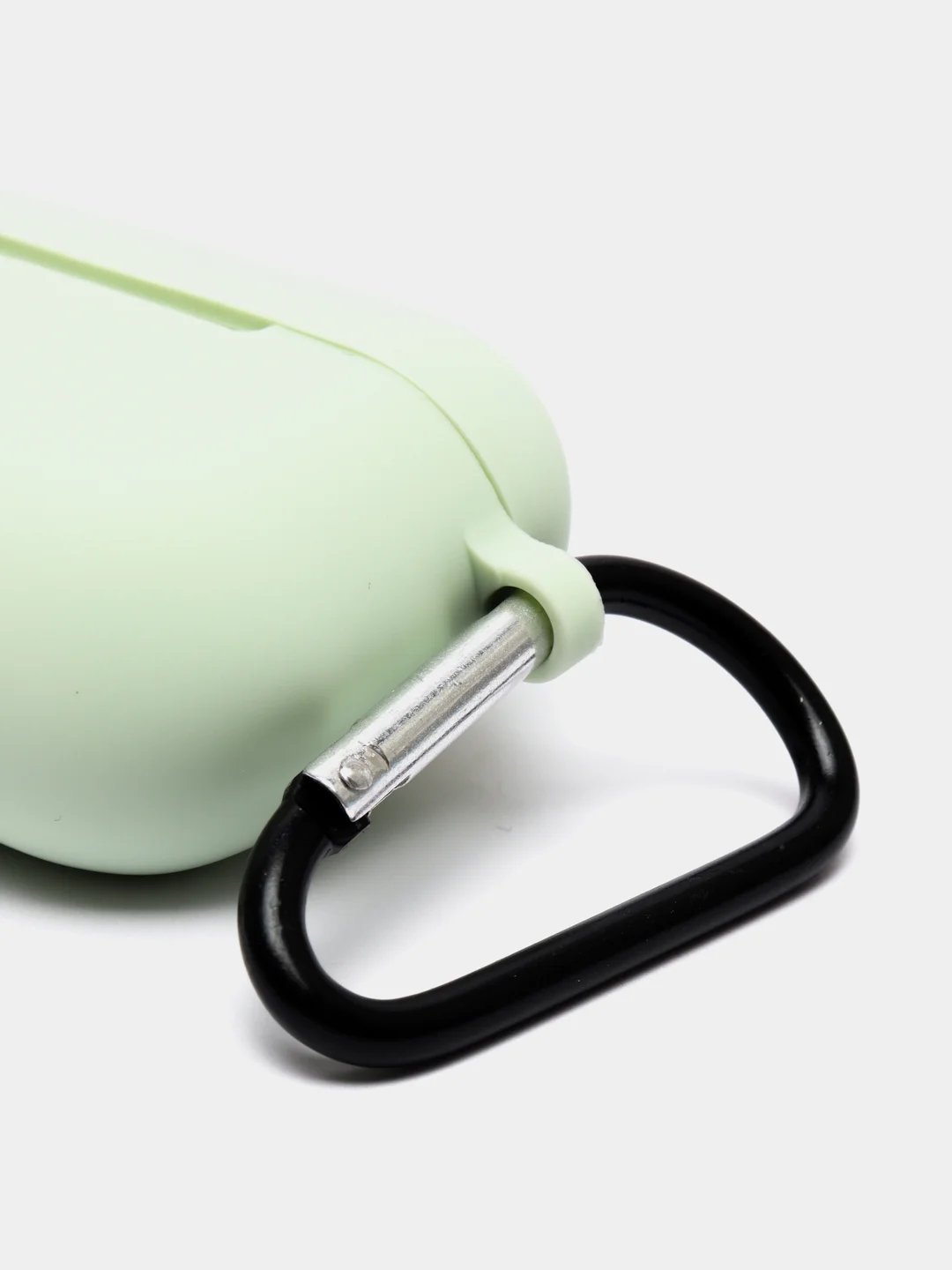 Зеленый силиконовый чехол для Airpods Pro, с карабином