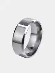 Серебряный кольцо стальное