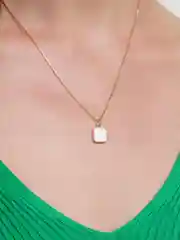 Золотой цепочка на шею / Колье / Ожерелье / Кулон / Женские / Подвеска / Квадрат