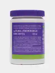 Альфа-липоевая кислота, 100 мг, 30 капсул по 1,1 г