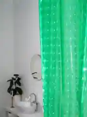 Белый штора для ванной 180х180см, 3D Штора