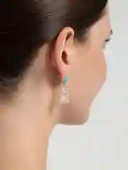 Лазурный серьги с мишками