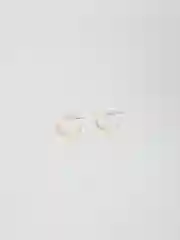 Белый серьги